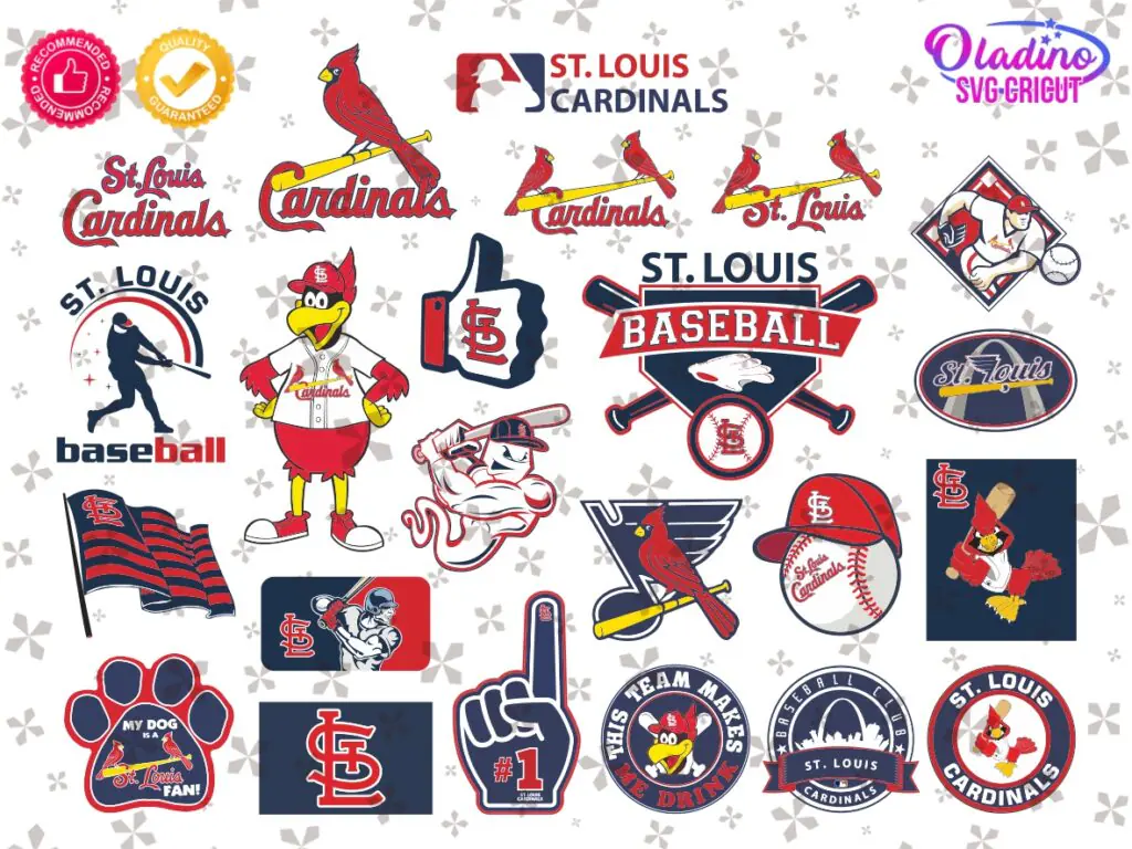 Louis Cardinals Logo Bundle SVG EPS PNG DXF