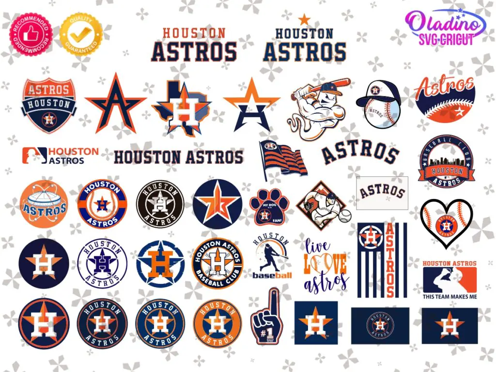 Houston Astros SVG Bundle, MLB Astros PNG, Vector Design Logo