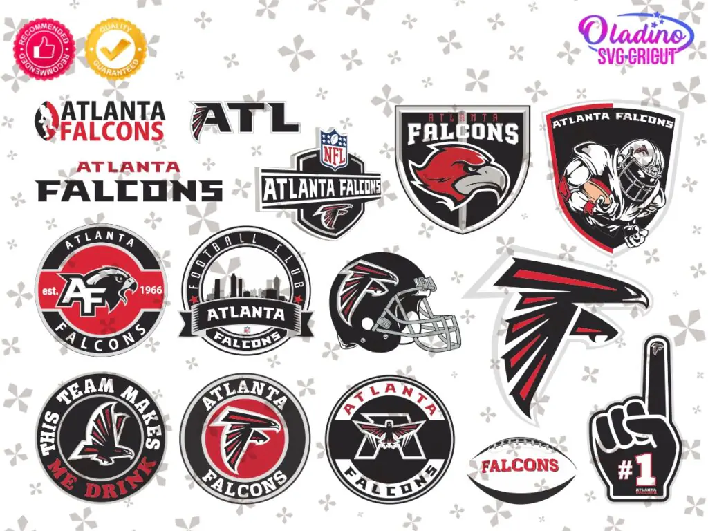 Atlanta Falcons NFL SVG Vector Clipart Football Team Bundle