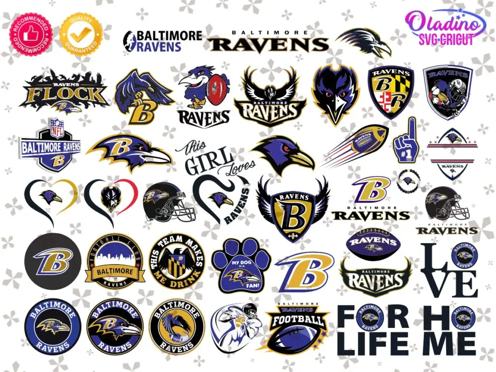 Baltimore Ravens SVG Bundle, NFL teams Logo PNG, DXF EPS