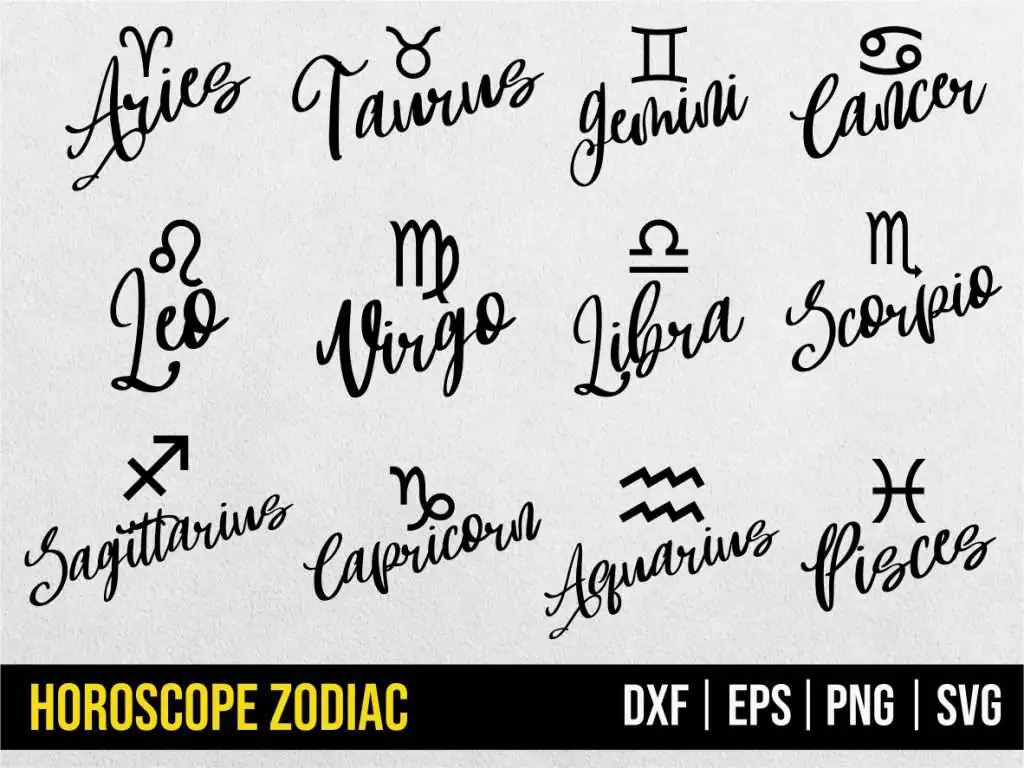 Horoscope Zodiac SVG Bundle