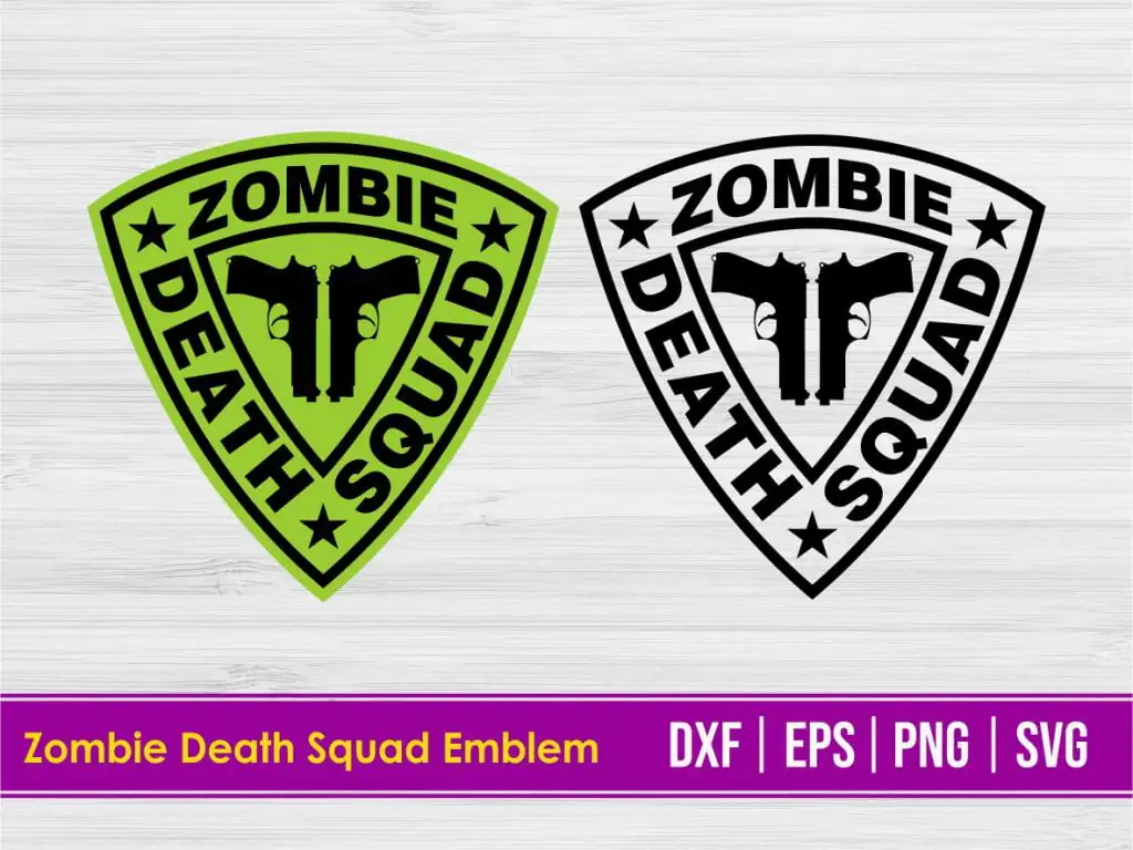 Zombie Death Squad Emblem Design SVG