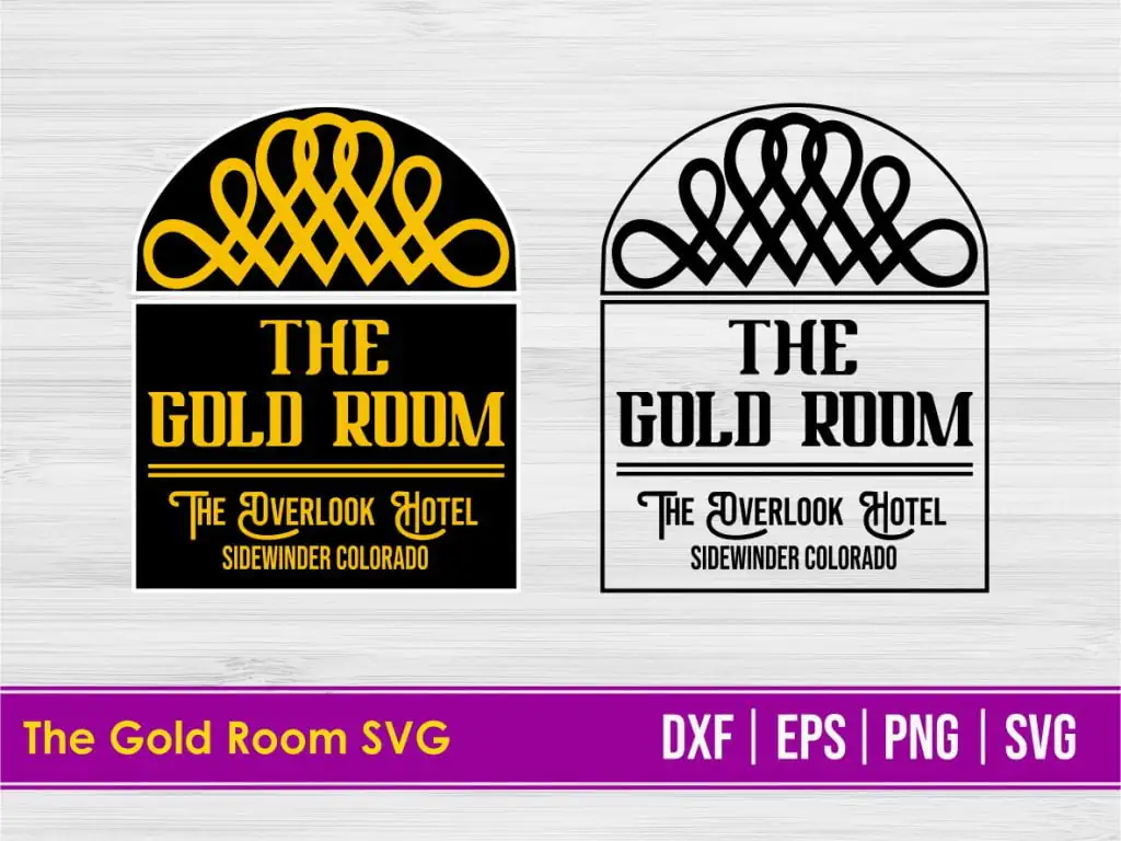 The Gold Room SVG Digital Cut File The Shining SVG