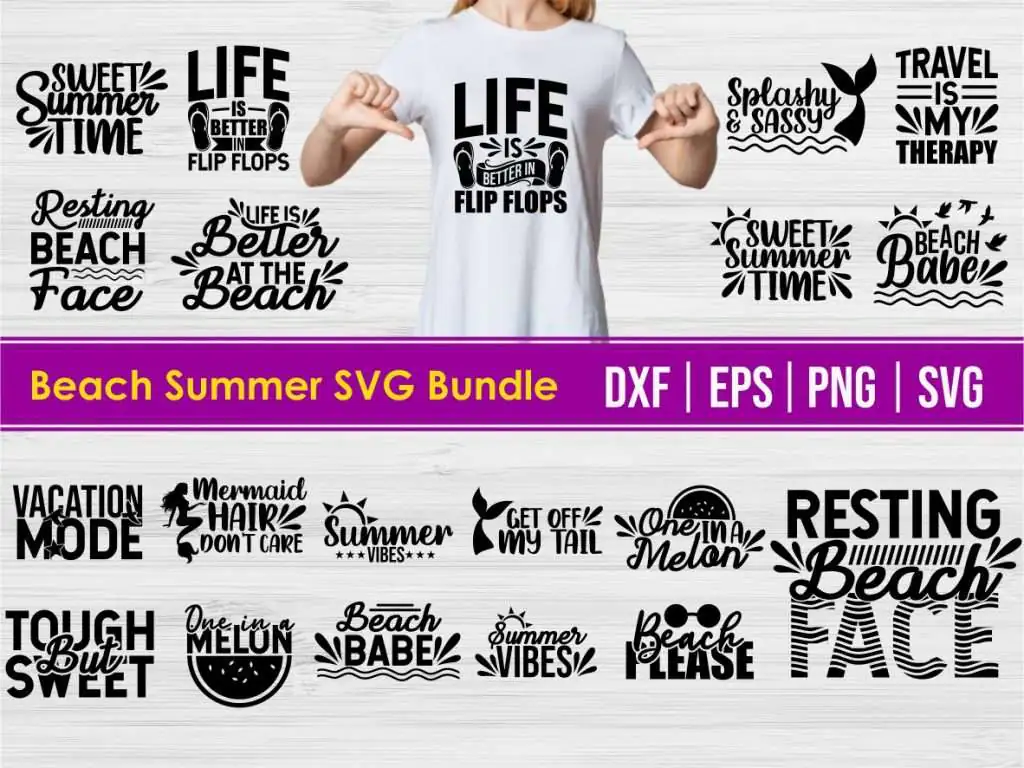 Beach Summer SVG Bundle