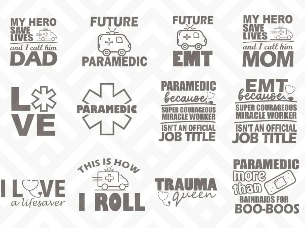 Paramedic EMT SVG Bundle