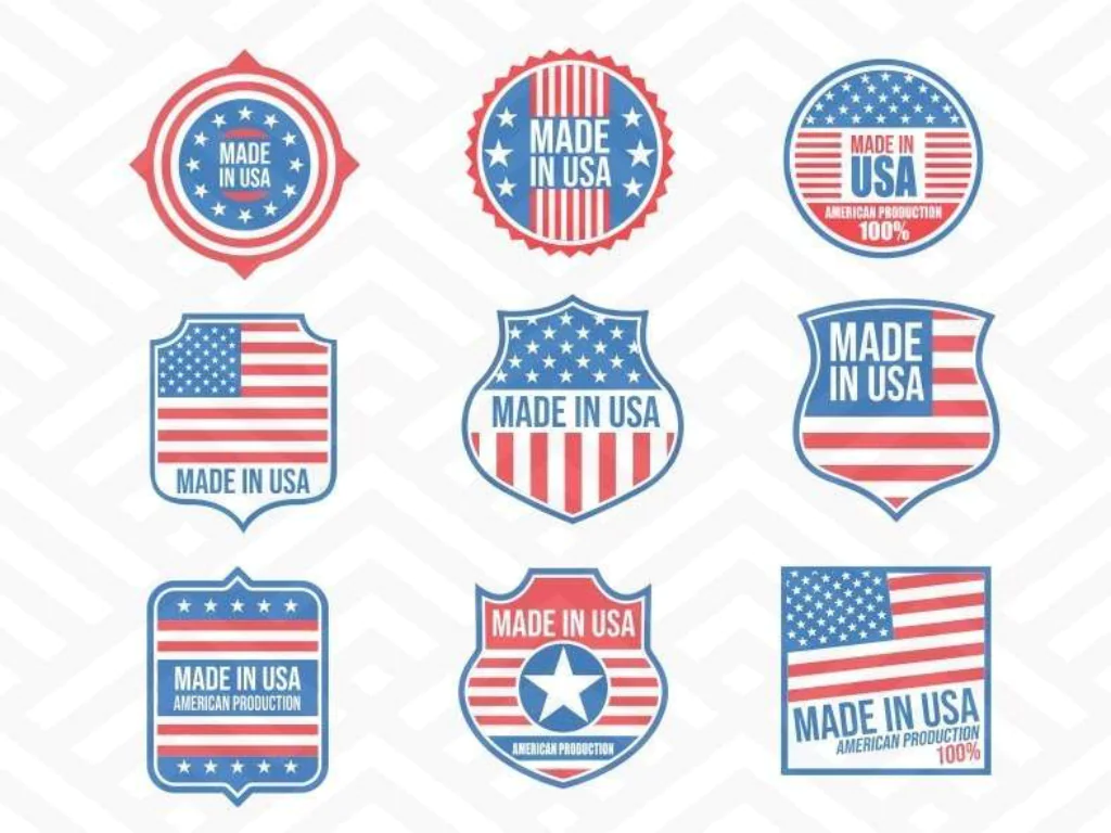 Made In USA Badges SVG Vector