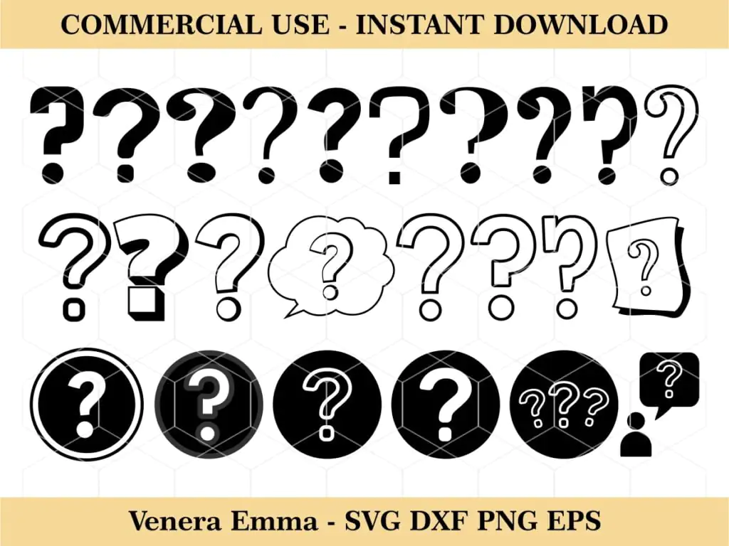 Question Mark SVG Bundle