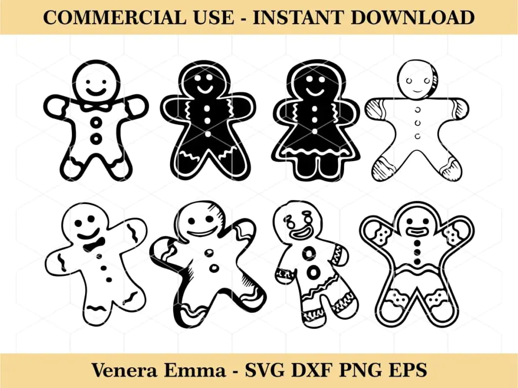 Christmas Gingerbread SVG Cut File