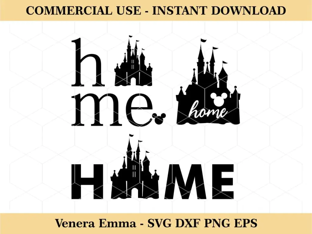 Home Disney Castle SVG