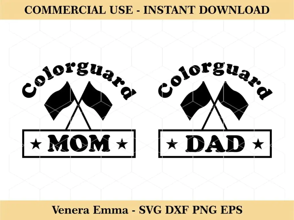 Color Guard Mom Color Guard Dad SVG