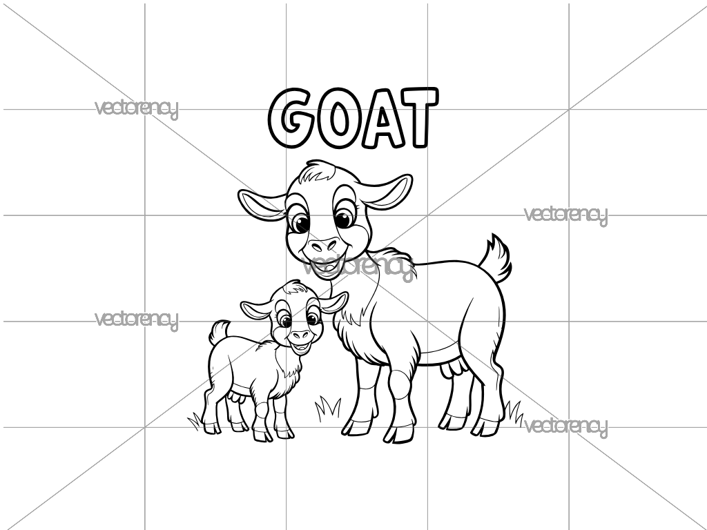 Goat Outline Clipart