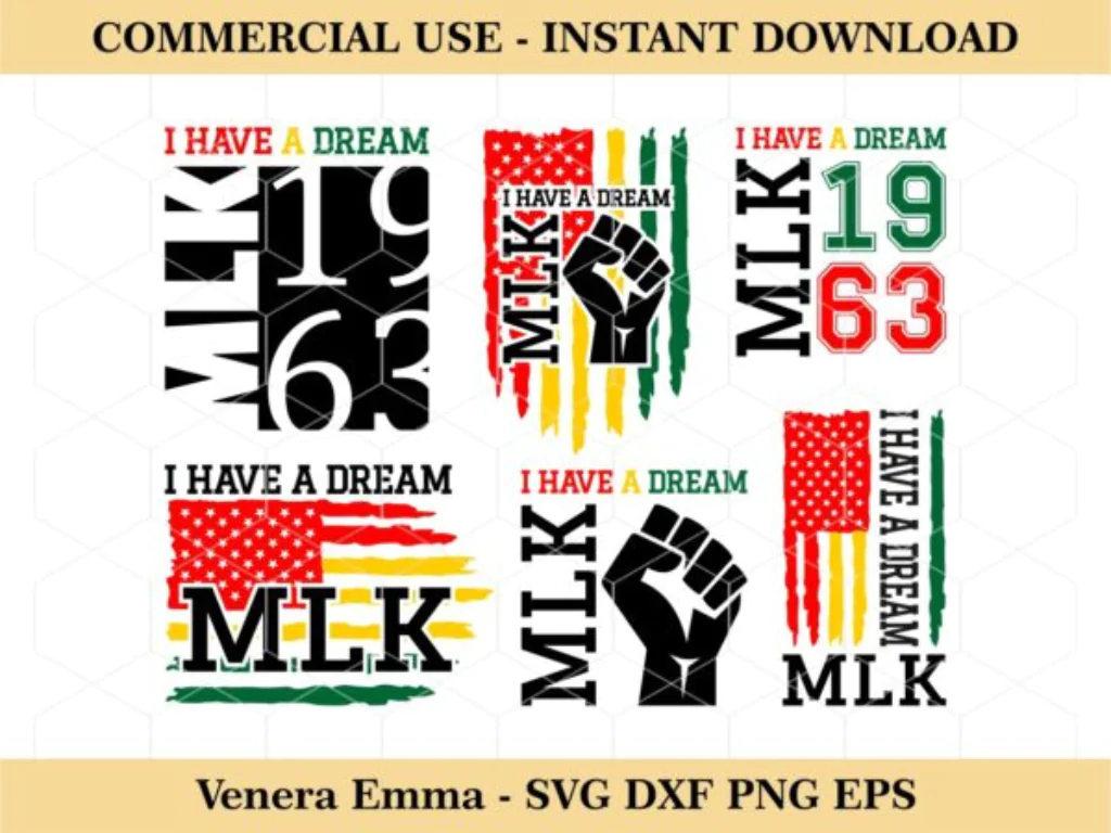 I Have a Dream MLK SVG Bundle Martin Luther King MLK SVG