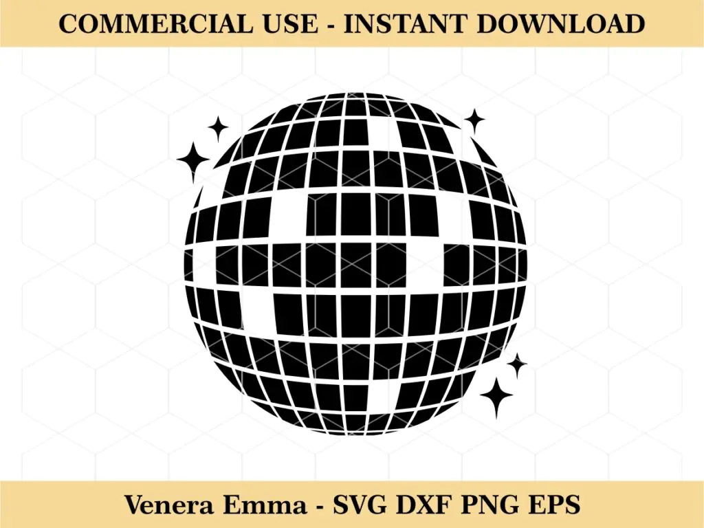 Disco Ball Clipart Image SVG