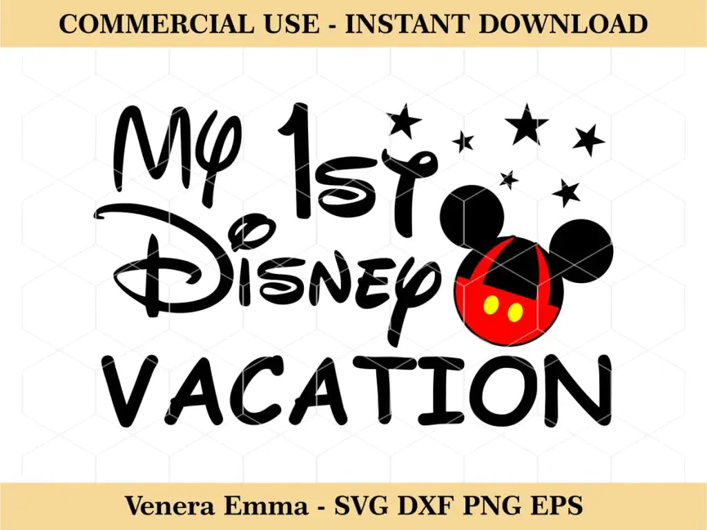 My 1st Disney Vacation Cut File 2