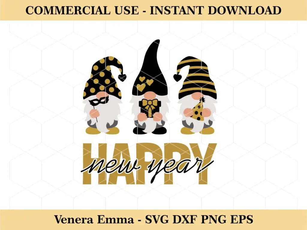 Gnomes New Years SVG Cricut