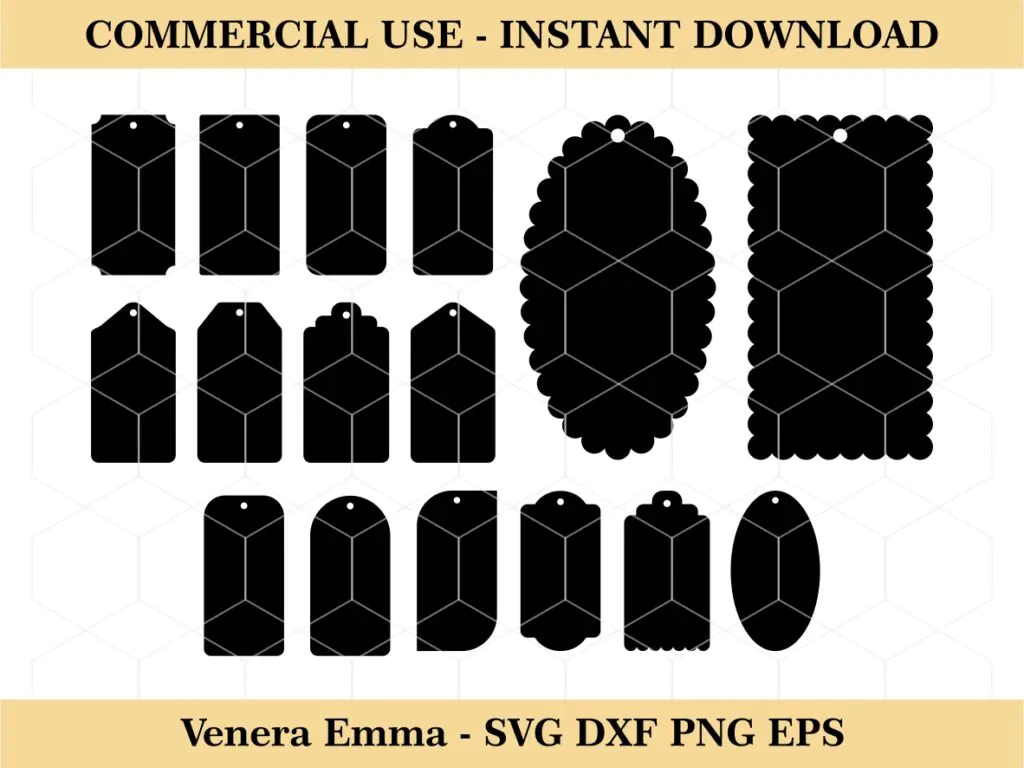 Wedding Favor Tags SVG