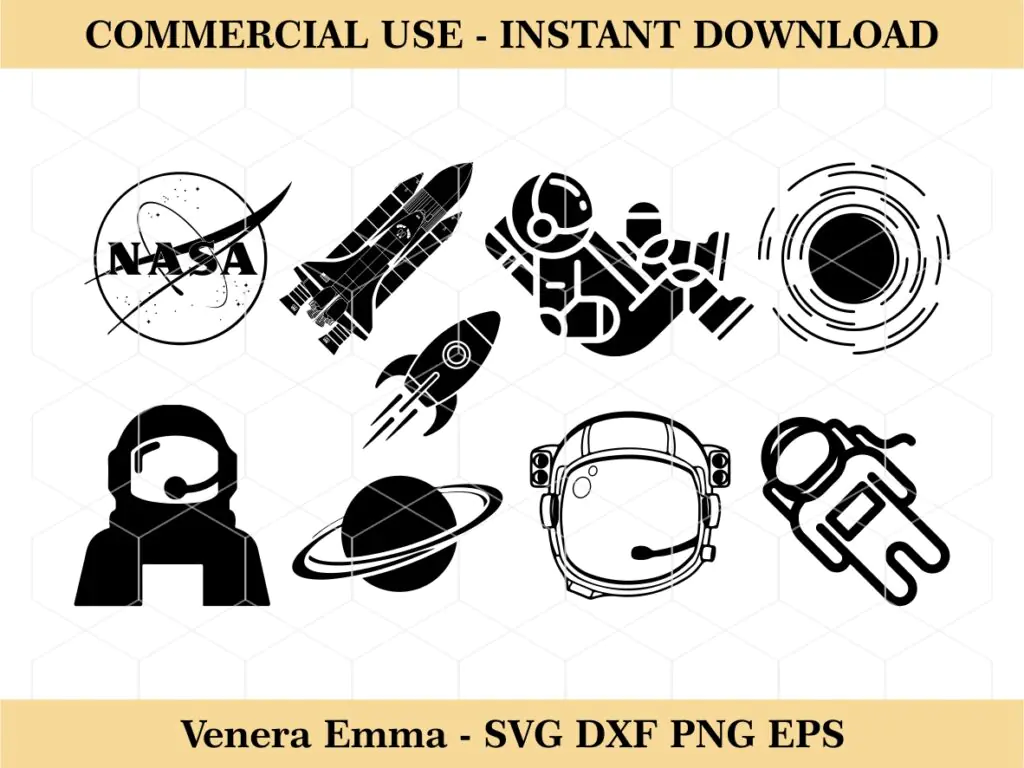 NASA SVG Nasa Silhouette, Space SVG, Astronaut