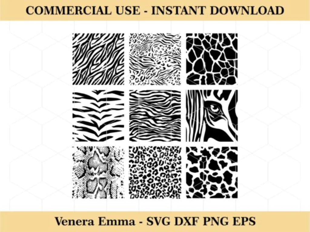 Animal Print, Leopard Pattern, Animal Wrap Cricut SVG