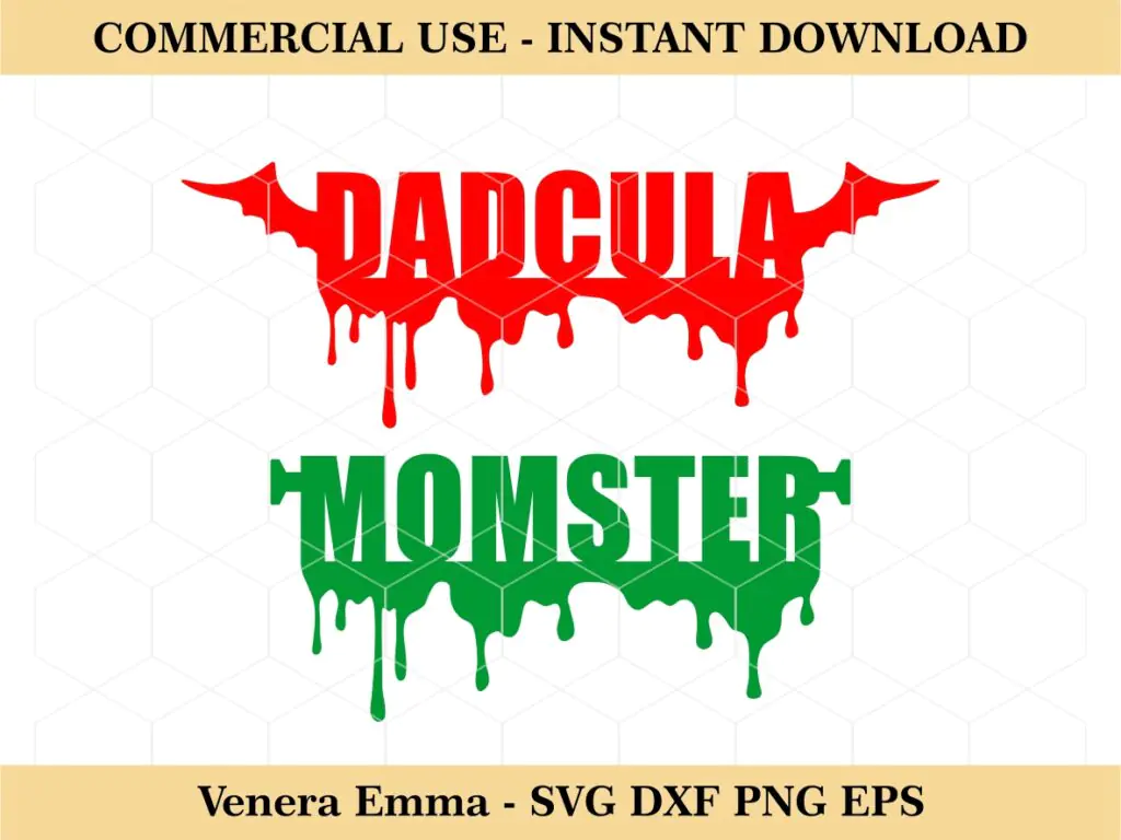 Dadcula Momster SVG Mom Dad Shirt Design for Halloween