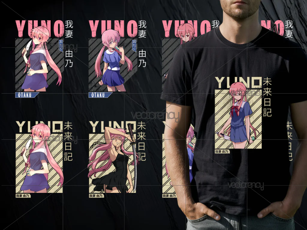 Yuno Gasai Anime PNG