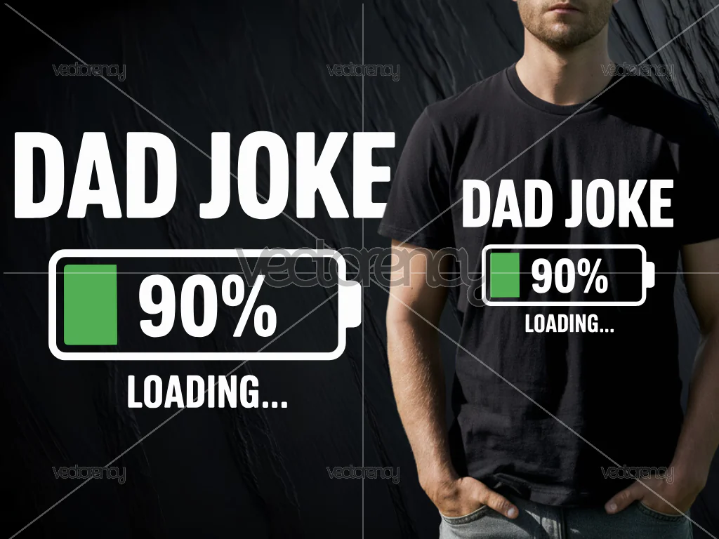 Dad Joke Loading Design PNG SVG DTF