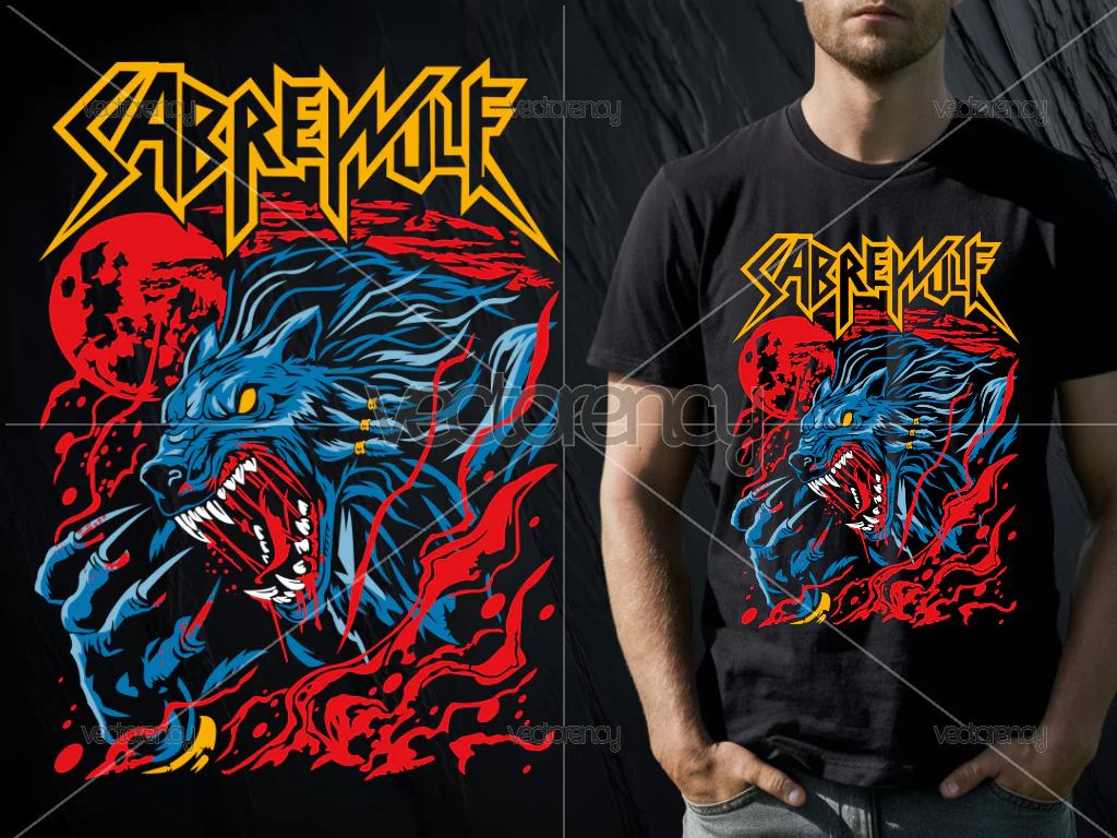 Sabrewulf PNG Design DTF Sublimation