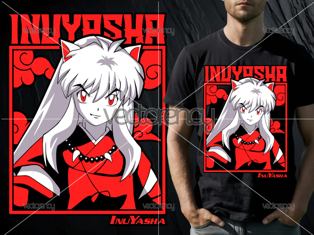 Inuyasha PNG for Anime DTF Print File