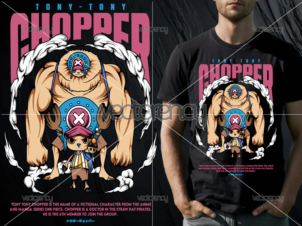 Tony Tony Chopper PNG Anime Shirt Design DTF One Piece
