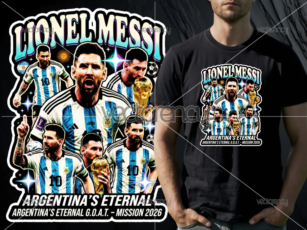 Lionel Messi Argentina Fifa World Cup DTF PNG