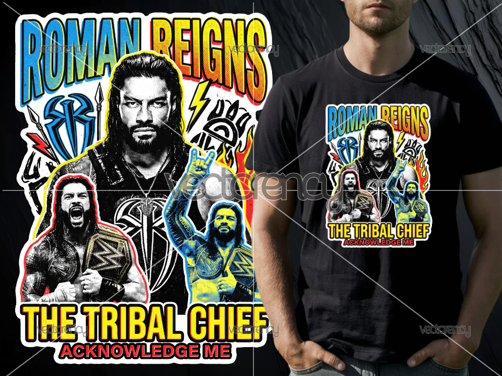 Roman Reigns PNG Design for Sticker and T-Shirt DTF DTG