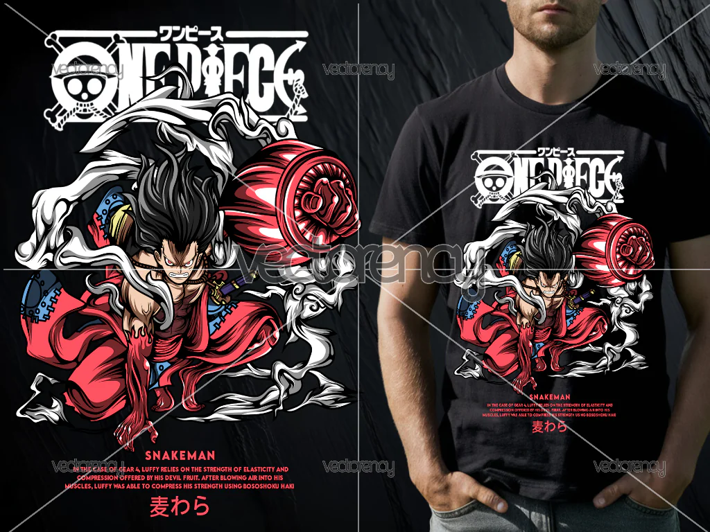 Snakeman One Piece DTF Print PNG Download Shirt Anime