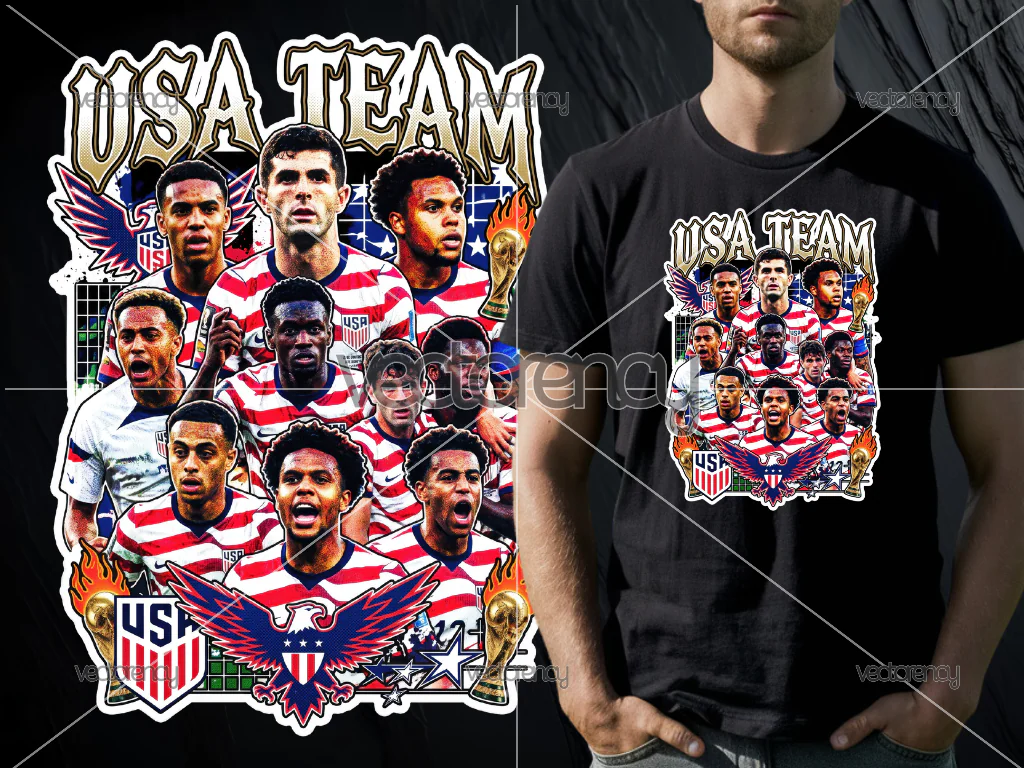 USA World Cup 2026 PNG File Poster DTF Sticker Digital Download