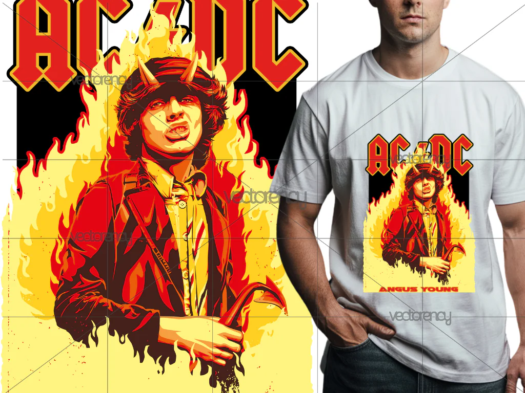 ACDC DTF Design Download