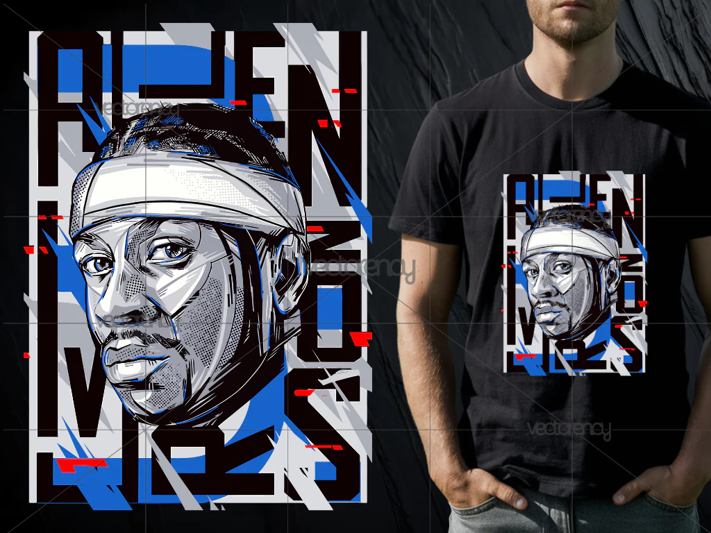 Allen Iverson PNG Shirt Design