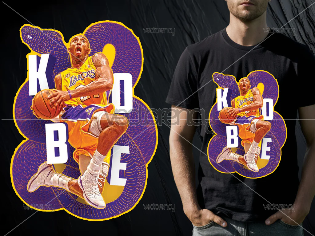 Kobe Shirt Design PNG HD for DTF or Sublimation