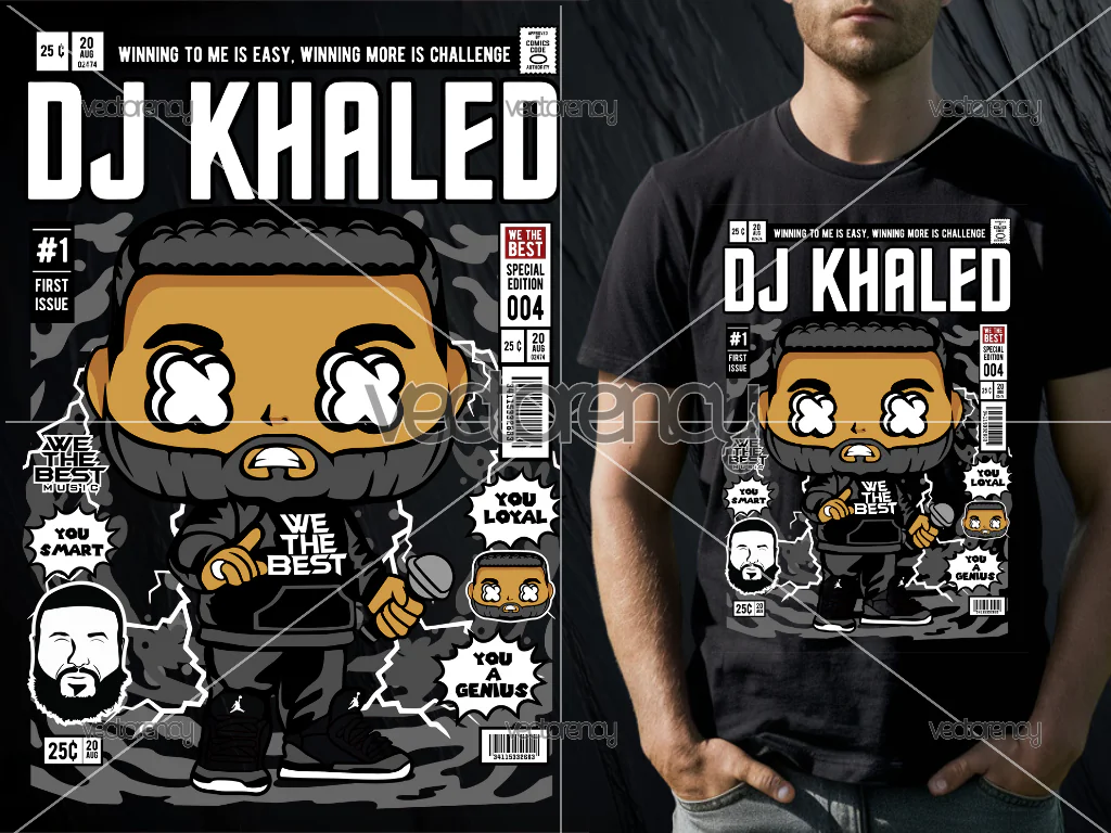 DJ Khaled PNG Download Cartoon