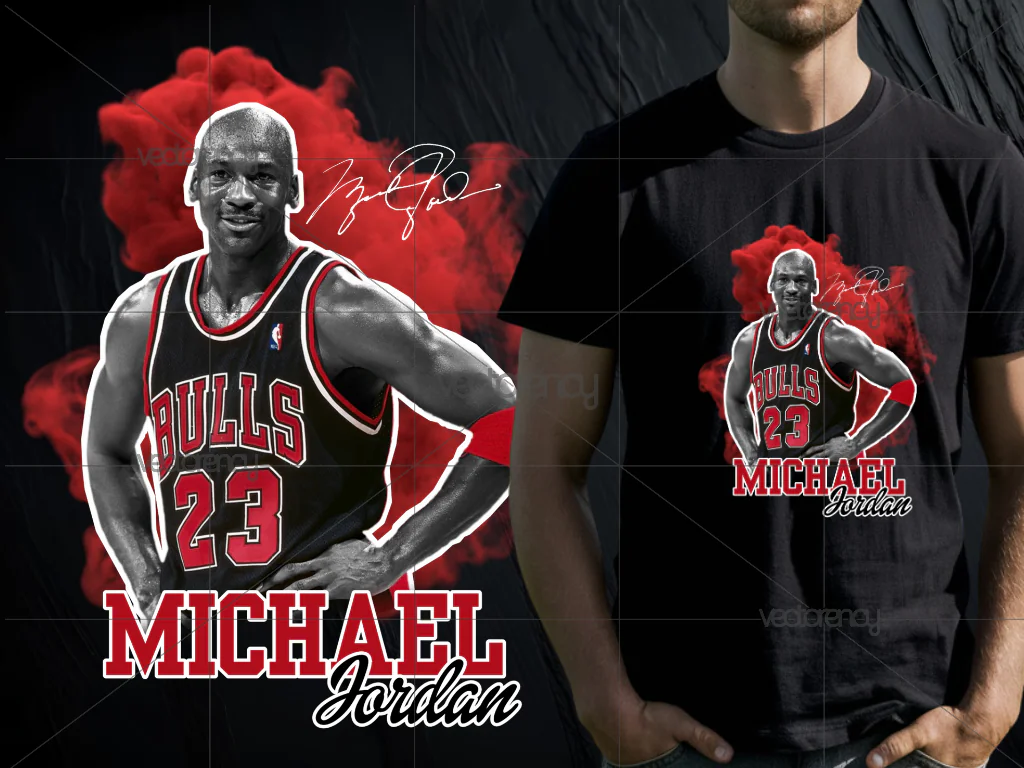 Michael Jordan PNG for DTF or DTG