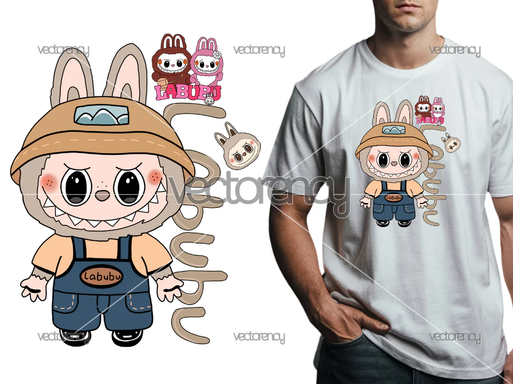 Labubu T-Shirt Design PNG File
