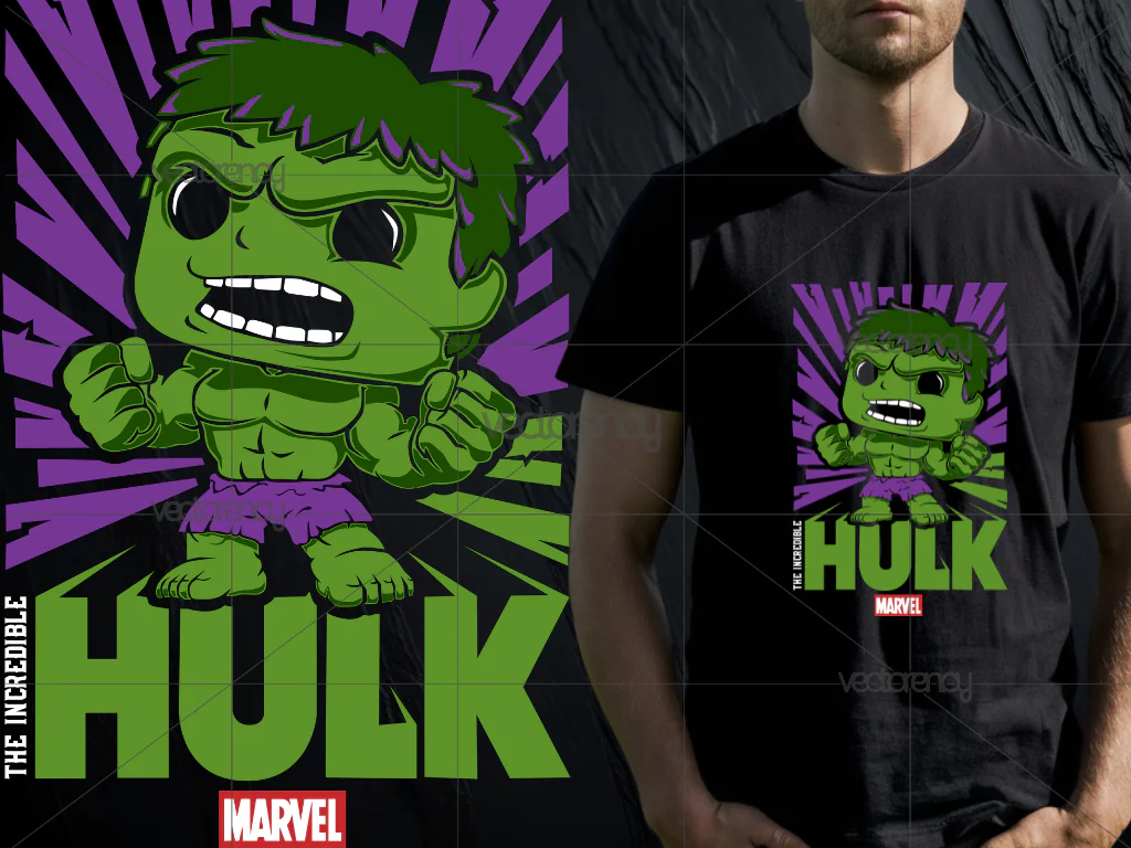 Baby Hulk PNG for DTF Print