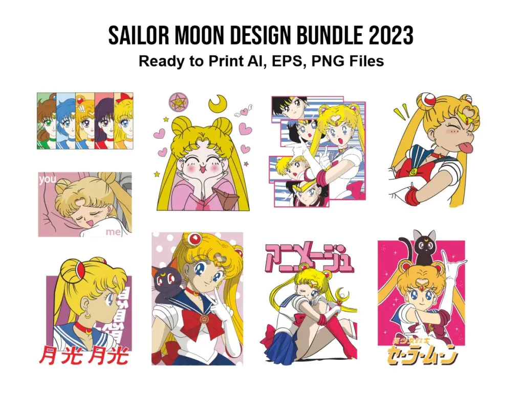 Sailor Moon Design Bundle 2023