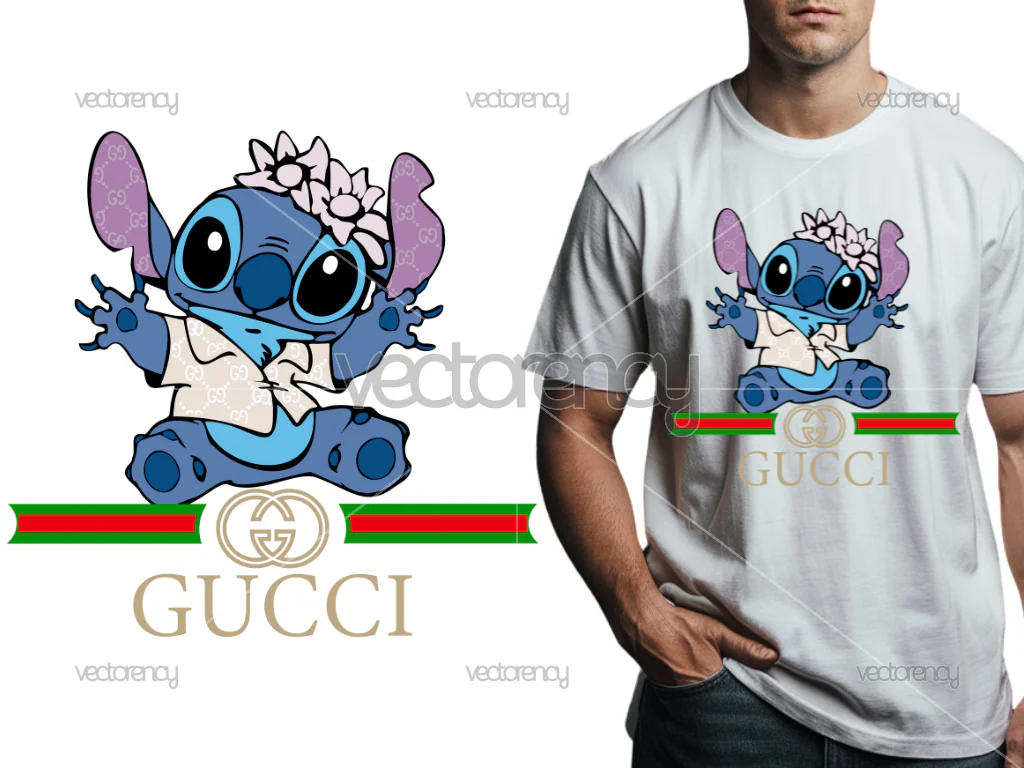 Stitch Gucci PNG DTF Design