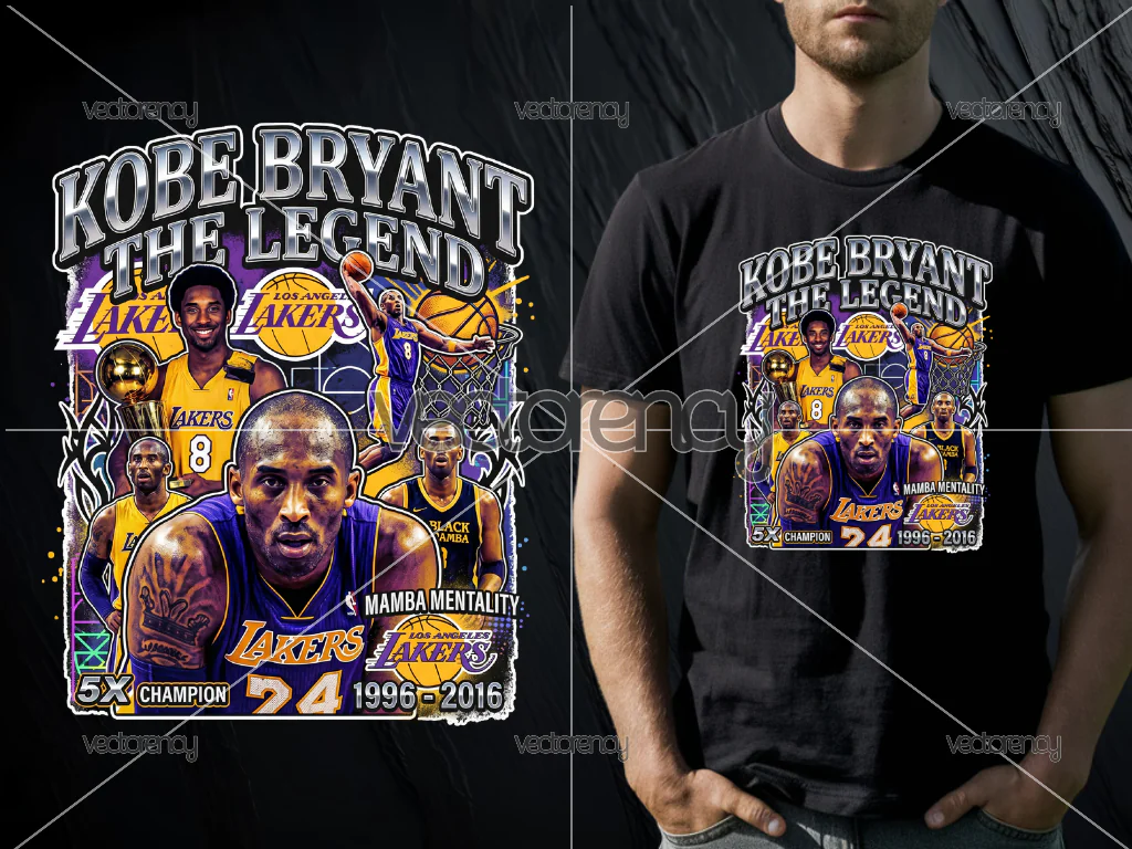 Kobe Bryant The Legend PNG Shirt Design Download