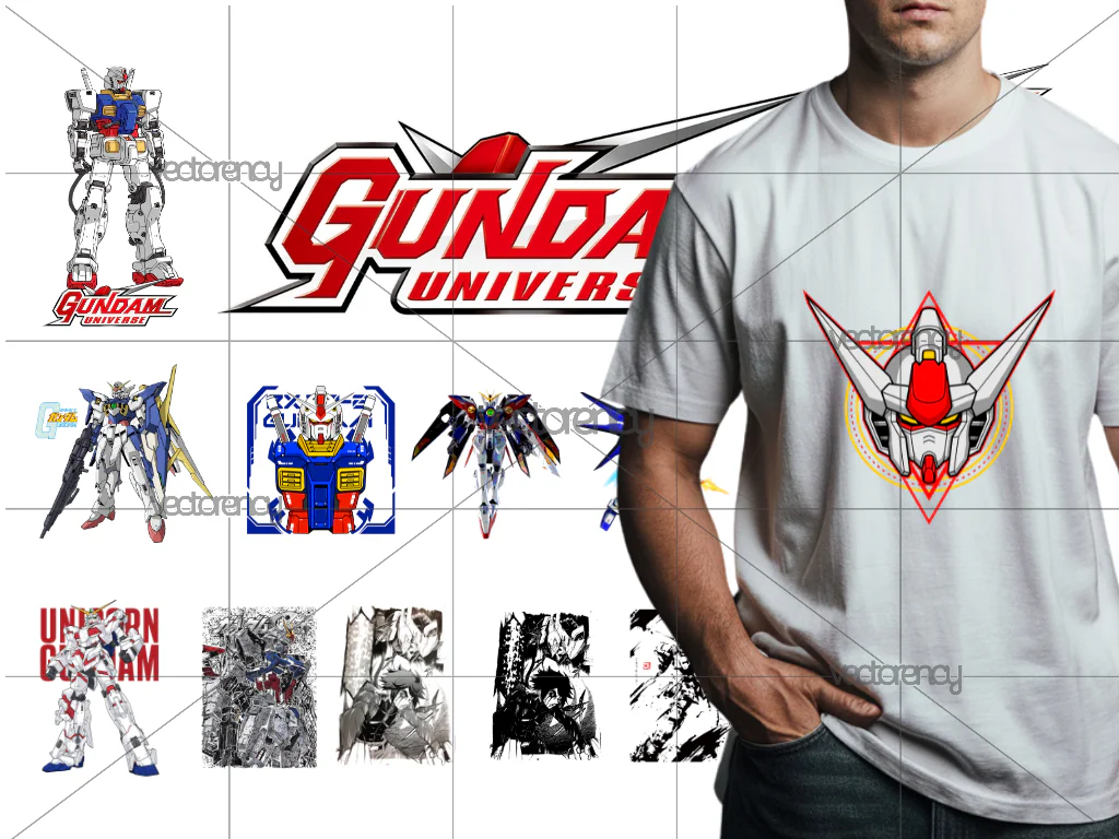 Gundam PNG Anime T-Shirt Design Part 2