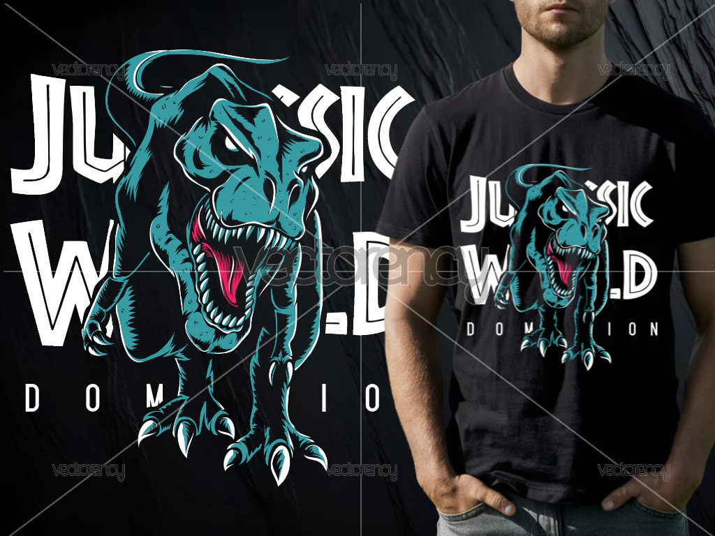 Jurassic World Dino Design DTF PNG
