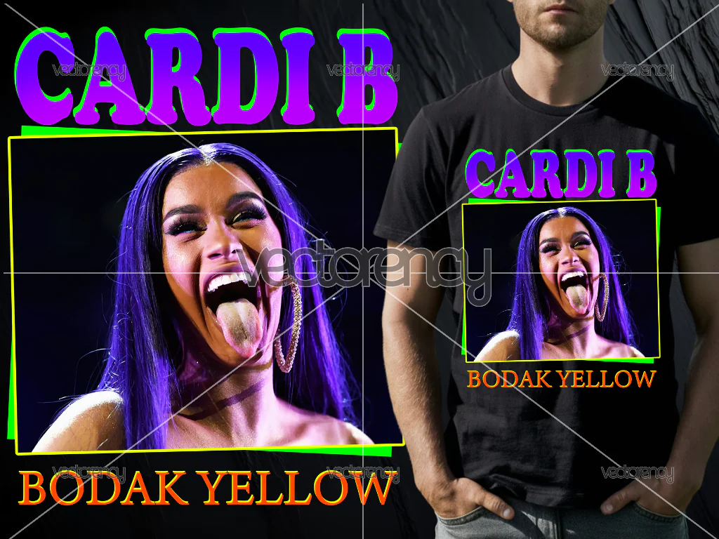 Cardi B T-Shirt Design Download