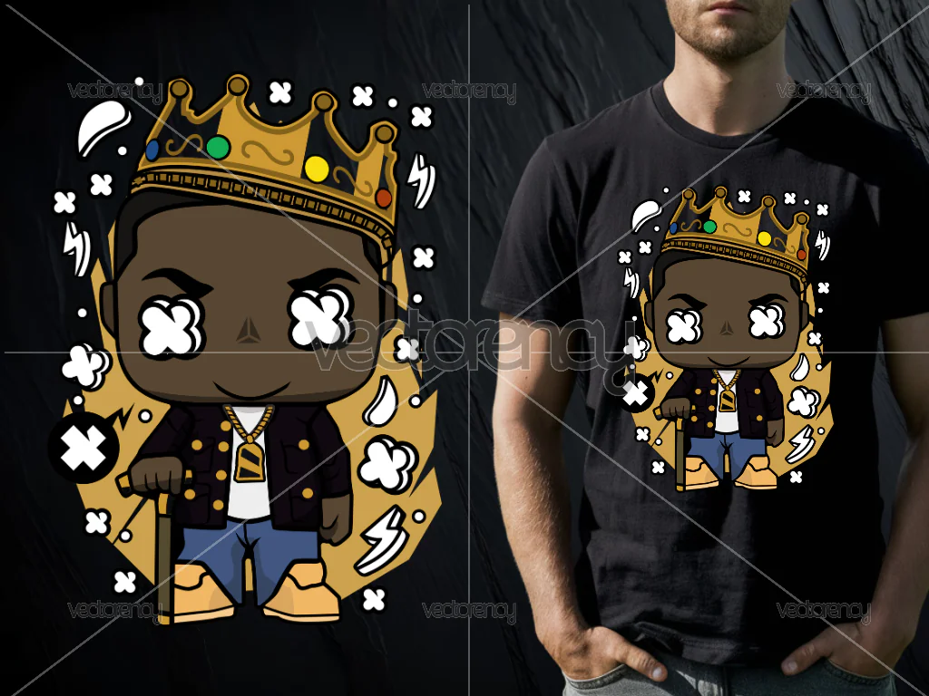 Notorious Big Cartoon T-Shirt Design Download