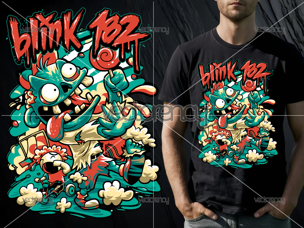 Blink 182 DTF Print File PNG Format HD
