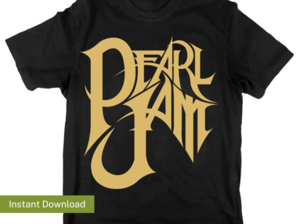 Pearl Jam Vector Shirt Design Pearl Jam Band PNG Sublimation Design