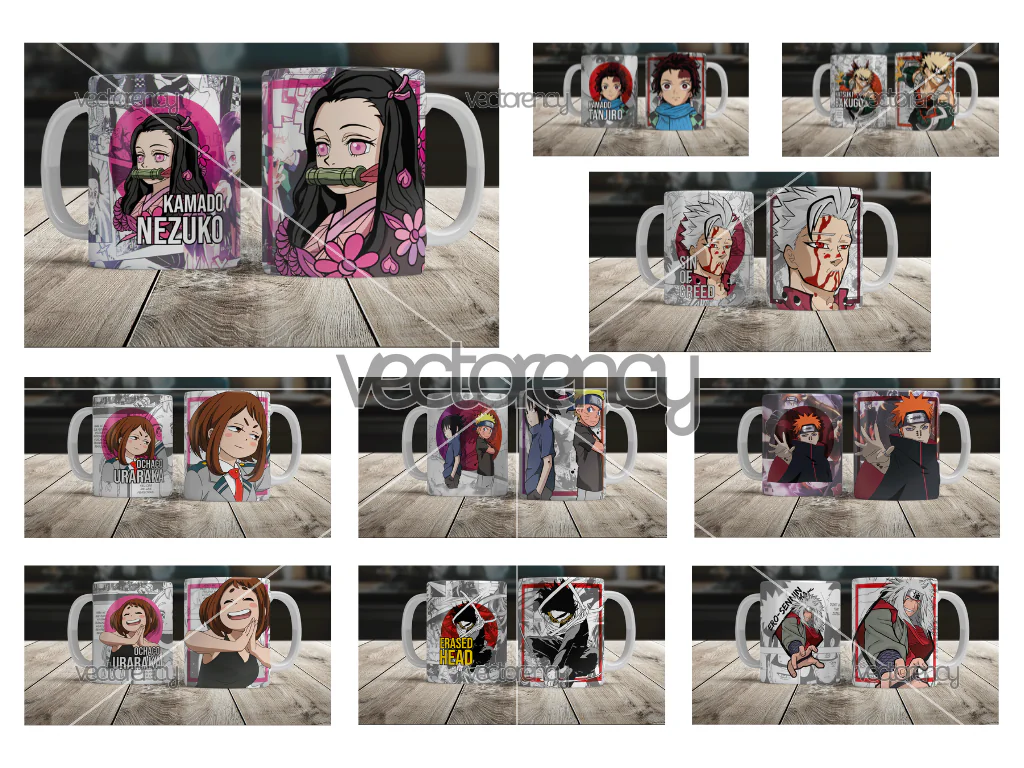 Anime Mug Sublimation Design Download, Naruto Uraka