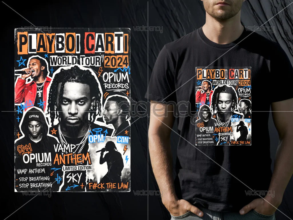 Playboi Carti HD Design Graphic DTF Screen Print File PNG